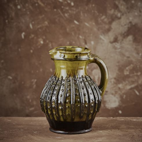 Small Rib and Plooks Jug (Green)