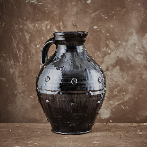 Appliqué Bellied Jug (Gunmetal)
