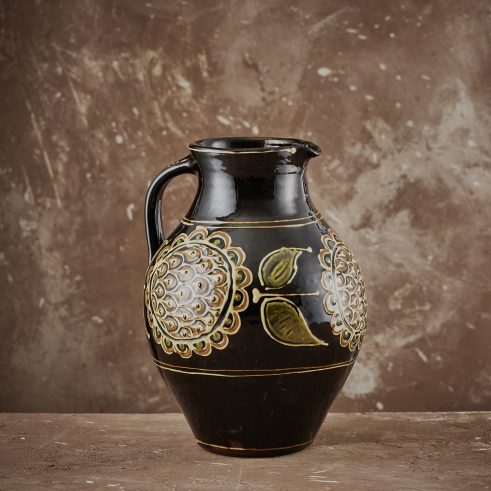 Large Sunflower Jug (Black)
