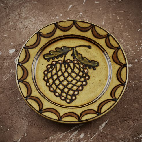 Small Strawberry Plate (Yellow)