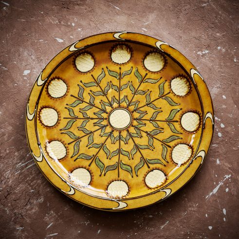 Dandelion Clock Charger (Yellow)