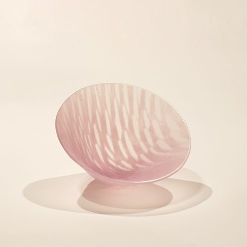 Miniature Round Vessel, Light Pink