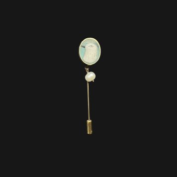 Bird Brooch with Pearl