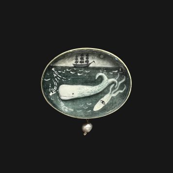 Whale Brooch