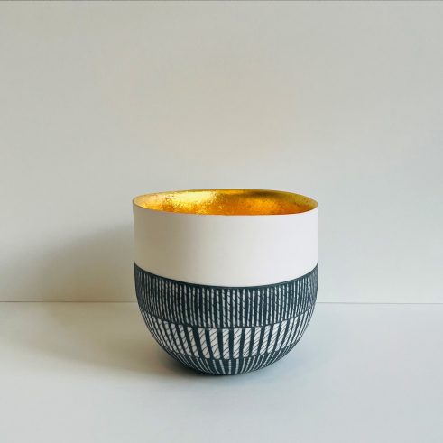 Bowl with 23ct Gold Interior