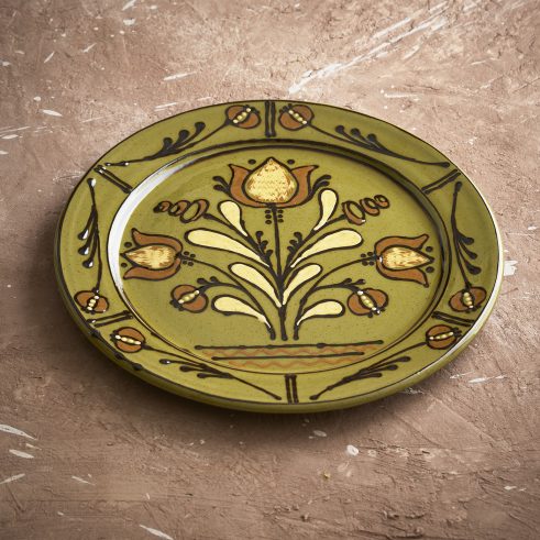 Olive Tulip Plate