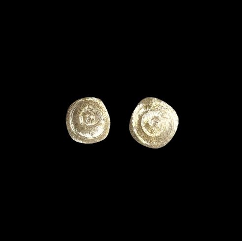 Engraved Spiral Earrings