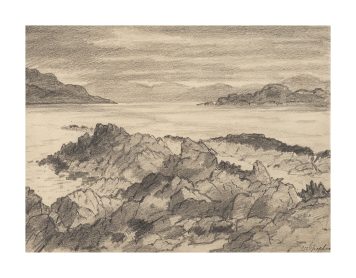Looking up Loch Scridain, Iona