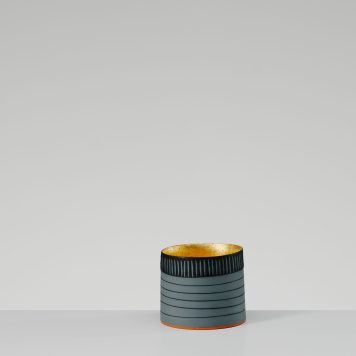 Small Grey Vessel I with 23ct Gold Interior