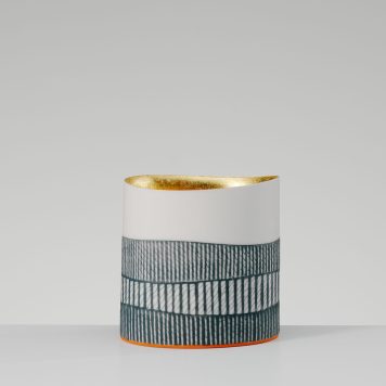Cylinder Vessel with 23ct Gold Interior