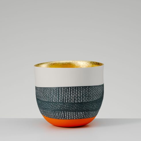 Bowl with 23ct Gold Interior