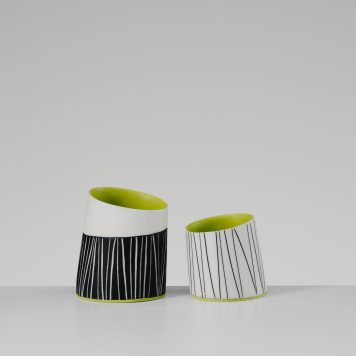 Pair of Chartreuse Vessels