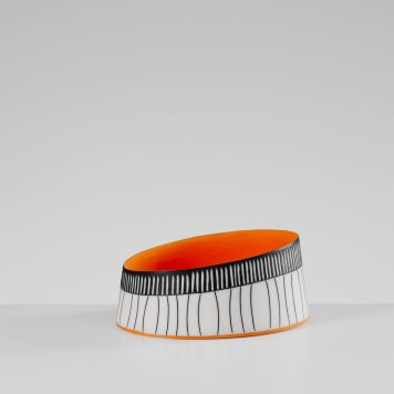 Orange Oval Bowl