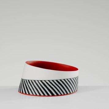 Ruby Oval Bowl