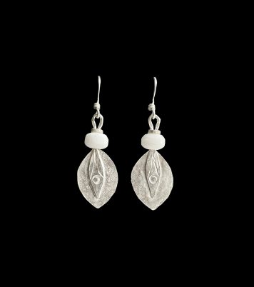 White Jade Earrings