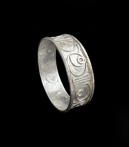 White Precious Metal Bangle II