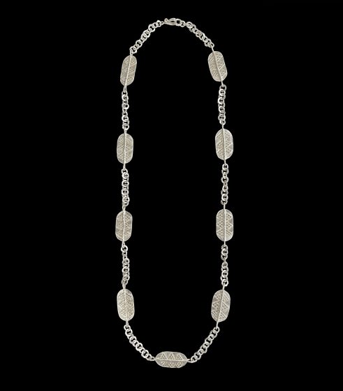 White Precious Metal Chain