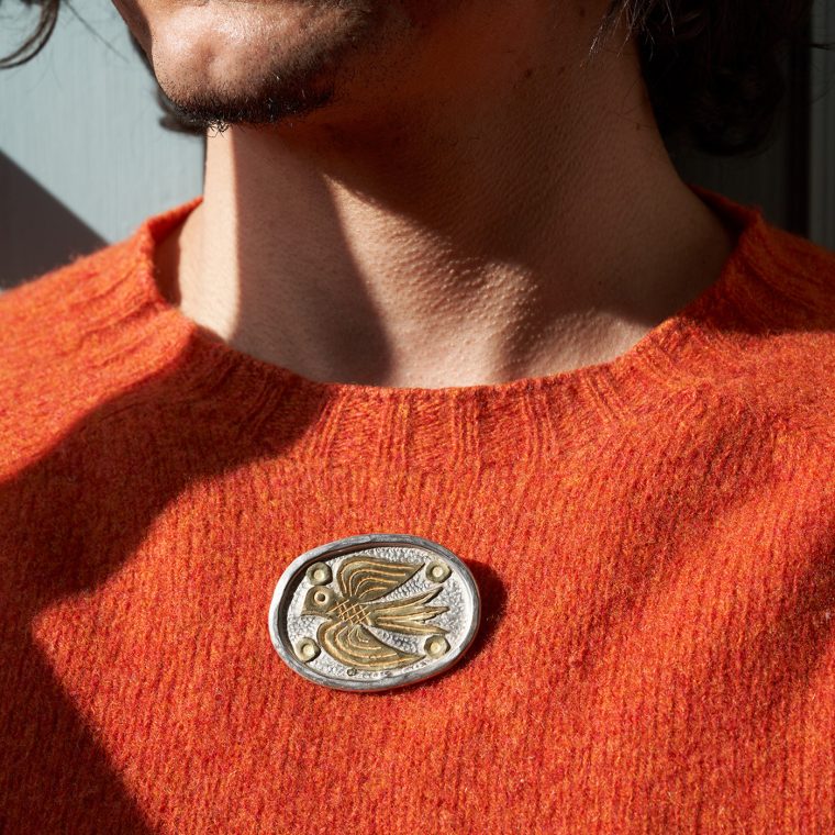 Brooch with One Bird