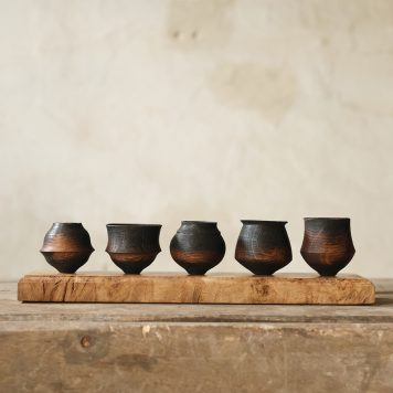 four lightning-struck English Oak vessels