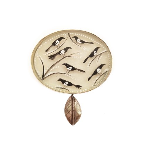 ‘Seven for a Secret’ Magpies Brooch
