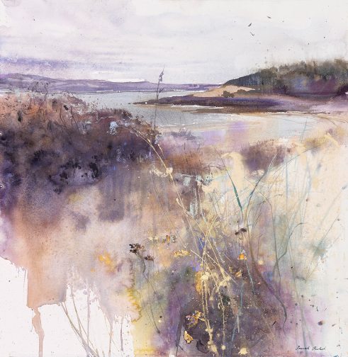 mixed media landscape by Pascale Rentsch