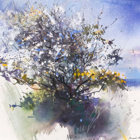 mixed media landscape by Pascale Rentsch