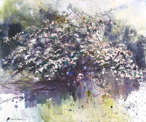 mixed media landscape by Pascale Rentsch