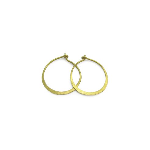 Small Forged Hoop Earrings