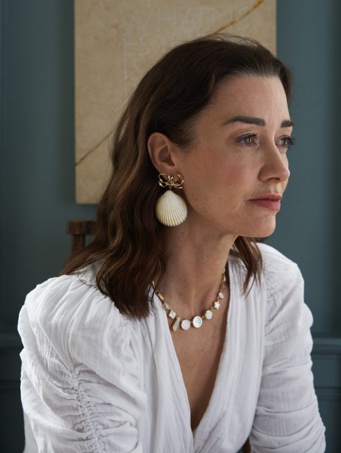 Bow and Shell Earrings