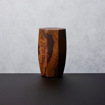 cast bronze with gold leaf and gold powder interior vessel by Koji Hatakeyama