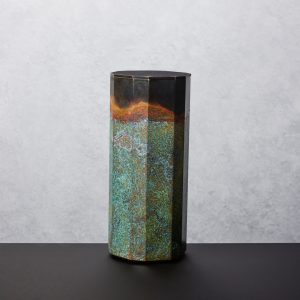 cast bronze with gold leaf and gold powder interior vessel by Koji Hatakeyama