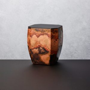 cast bronze with gold leaf interior vessel by Koji Hatakeyama