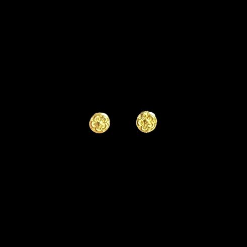 Gold Ditsy Flower Studs
