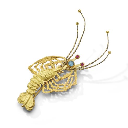 Prawn Brooch