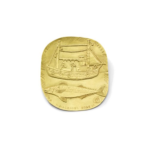 gold brooch by Paul Preston
