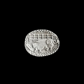 precious white metal brooch by Paul Preston