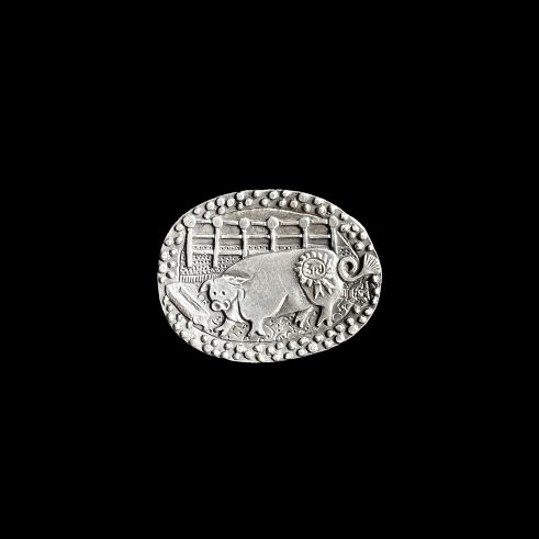 precious white metal brooch by Paul Preston