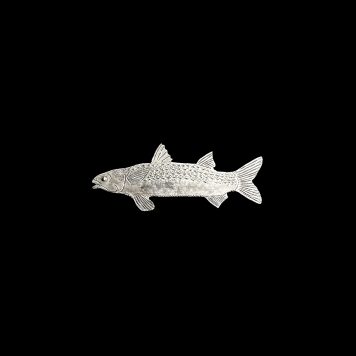 Grey Mullet Brooch