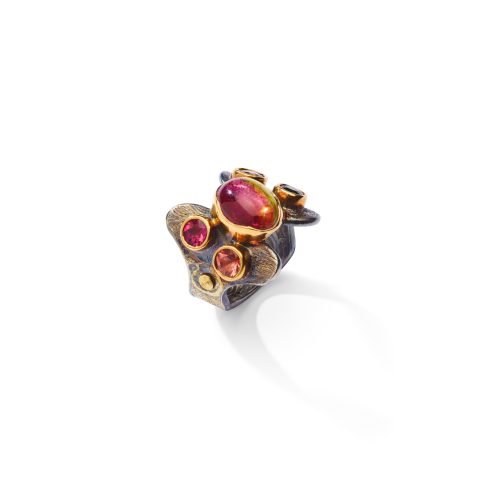 Watermelon Tourmaline Ring