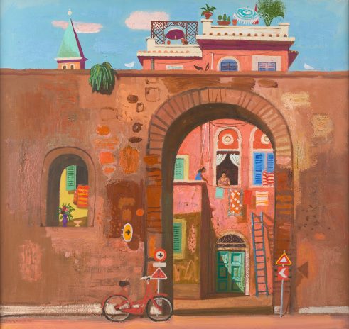 Pink House near the Vatican