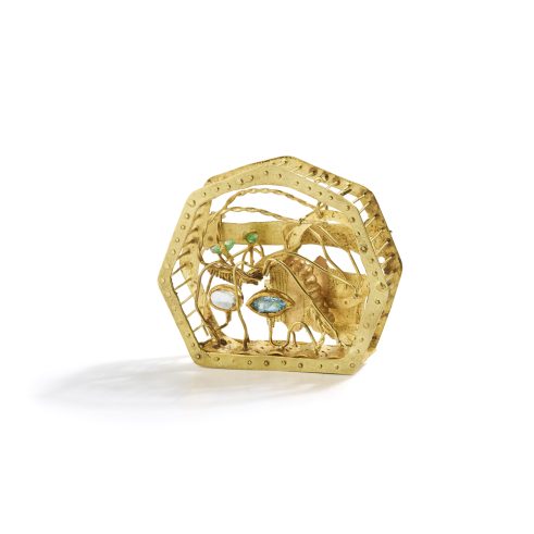 The Helpless Prawn Brooch II