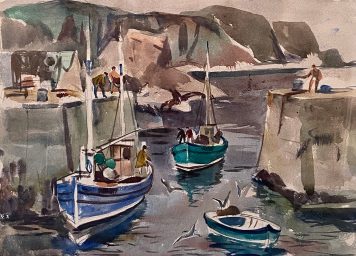Fishing Boats Returning to St Abbs