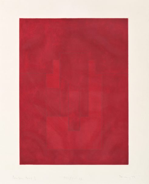 Graffiti Fragment (from the suite of 25 images) Red