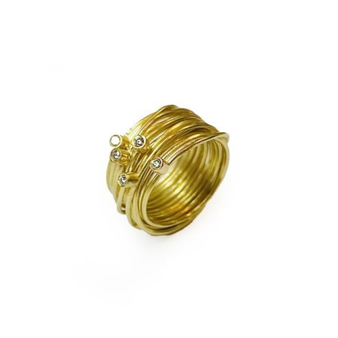 Diamond Spaghetti Ring