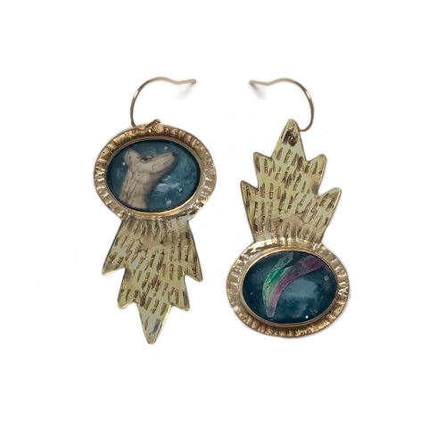Northern Lights (zig zag comet tail) Earrings