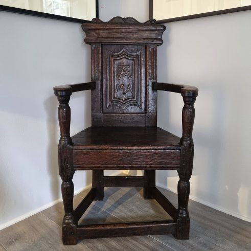 Oak Scottish Caqueteuse Chair