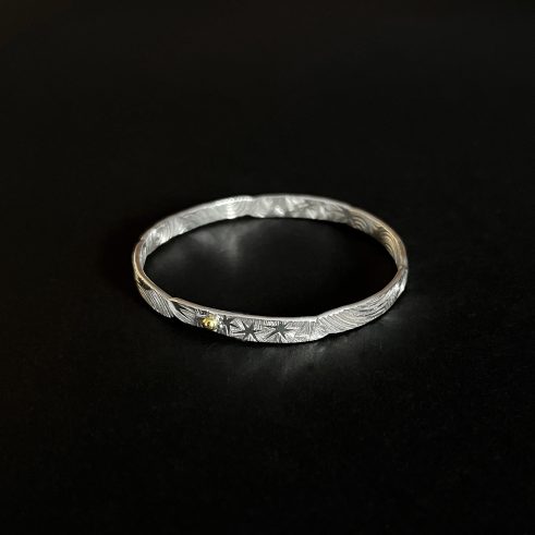 Silver Round Bangle I