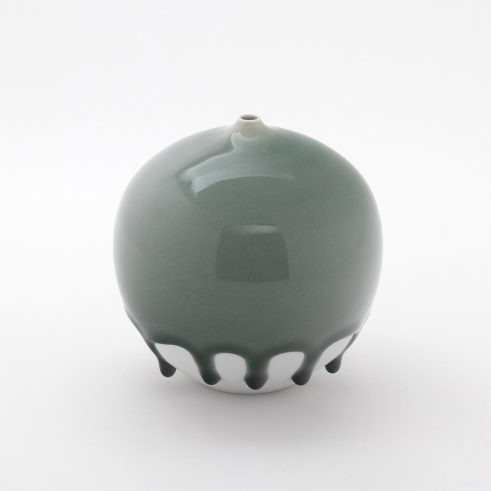 Vessel Pebble (with Drips); Lush Forest Series