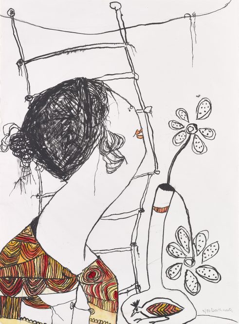 Woman with Bird Vase