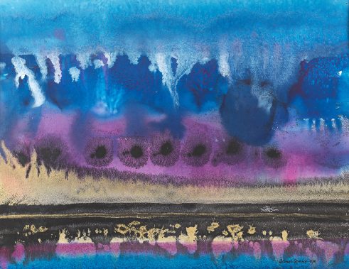 Blue, Gold and Silver Light